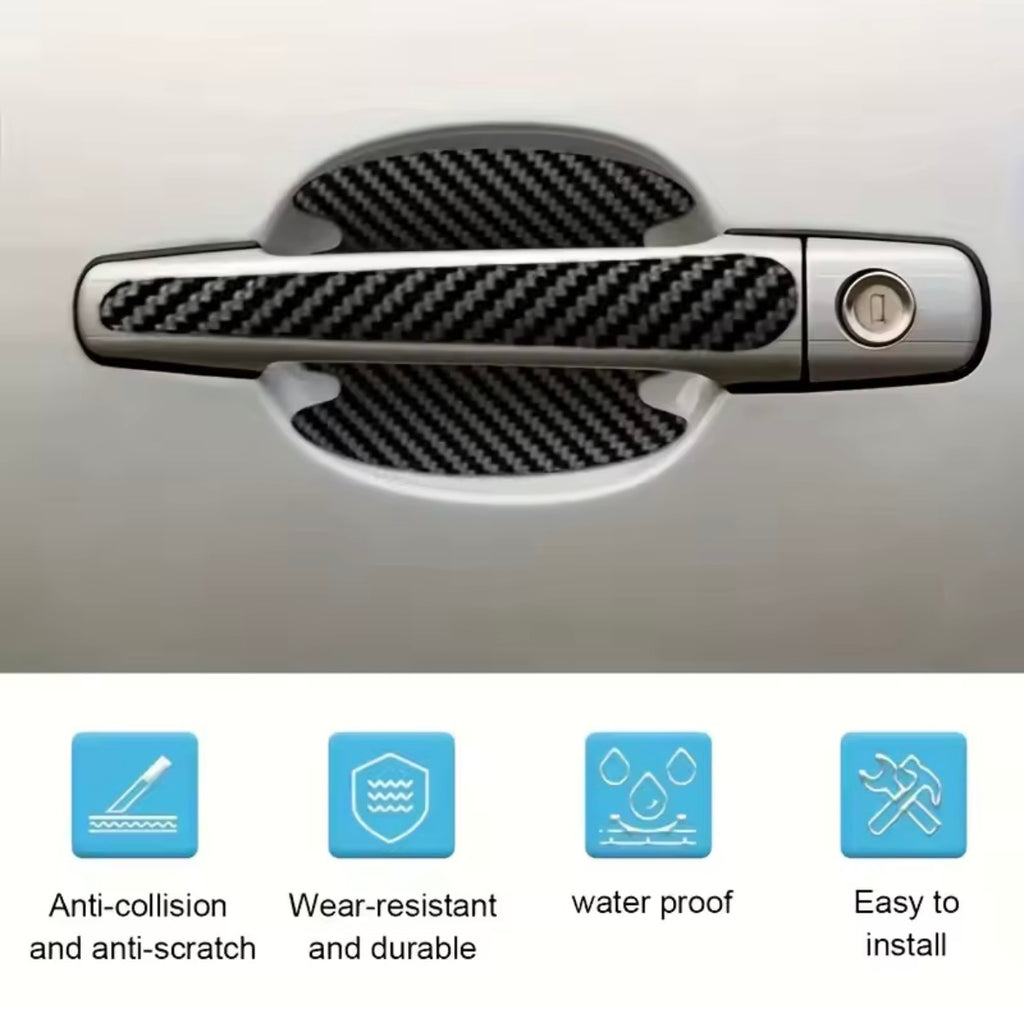 Auto Türgriff Schutzfolien 8-teilig – Carbon Optik Kratzschutz