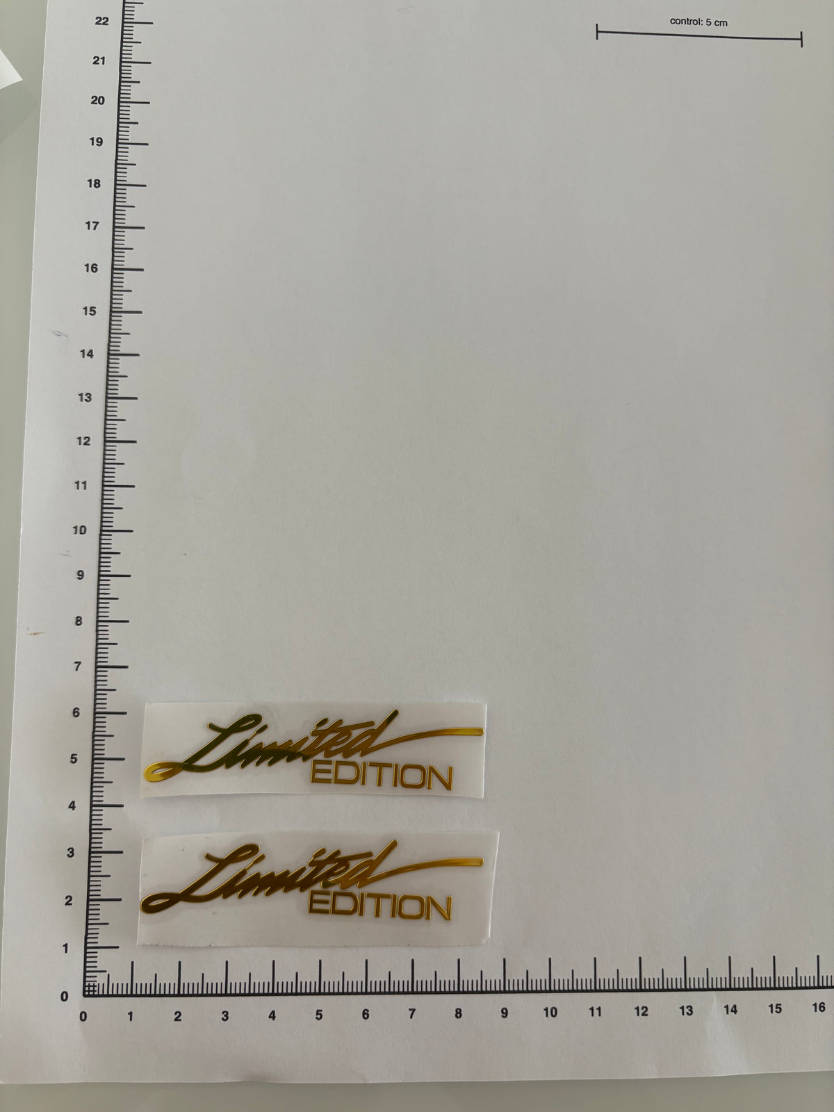 2x Limited Edition Auto Aufkleber Silber und Gold – Sticker Emblem Tuning
