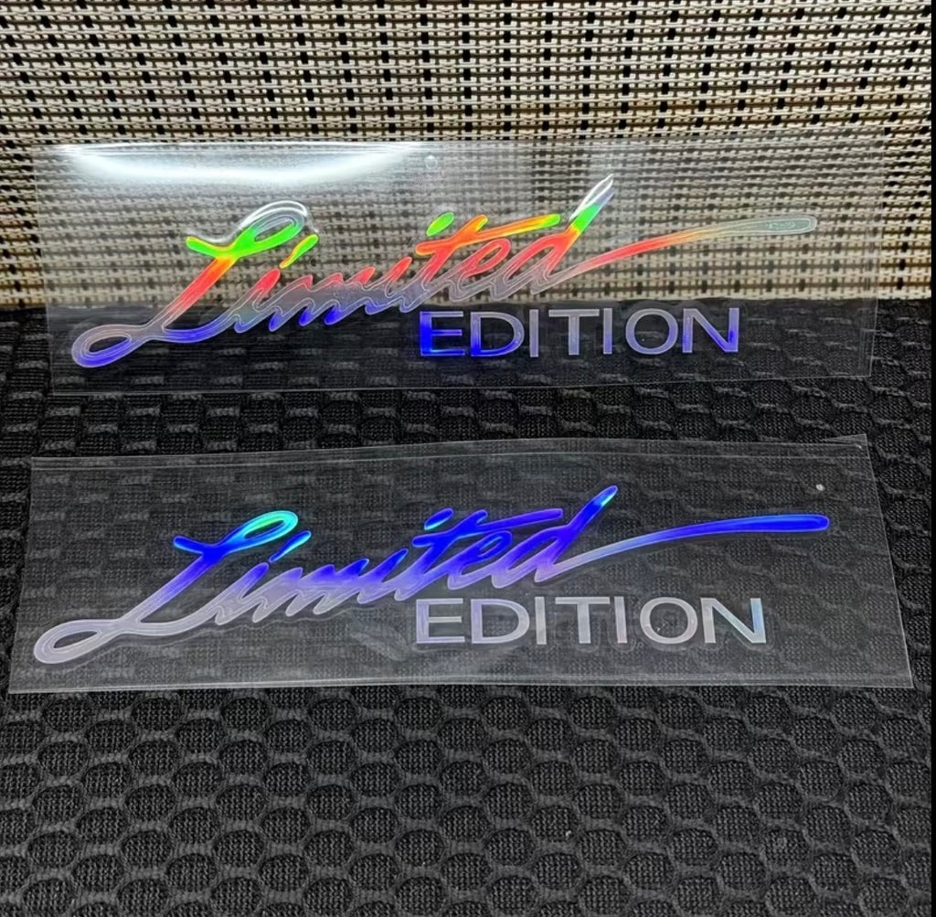 2 Stück Limited Edition Hologramm Aufkleber – Auto Sticker | Universal & Selbstklebend