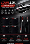 Premium Carbon Türgriff Schutzfolie – 8er Set | Universal für Autos