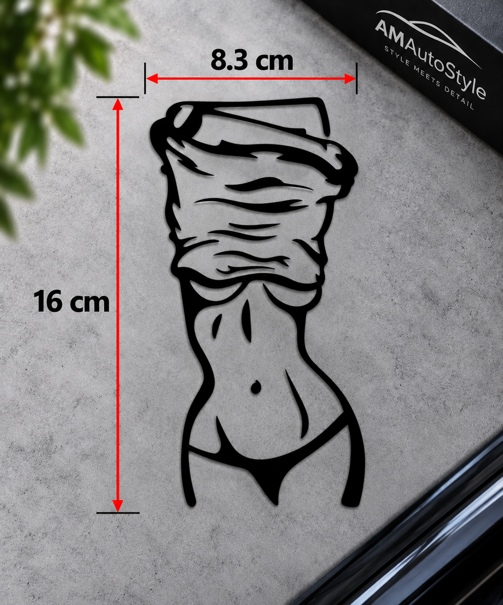 Auto Aufkleber Sexy Lady Frauen Silhouette – 3 Farben | Sticker für Auto
