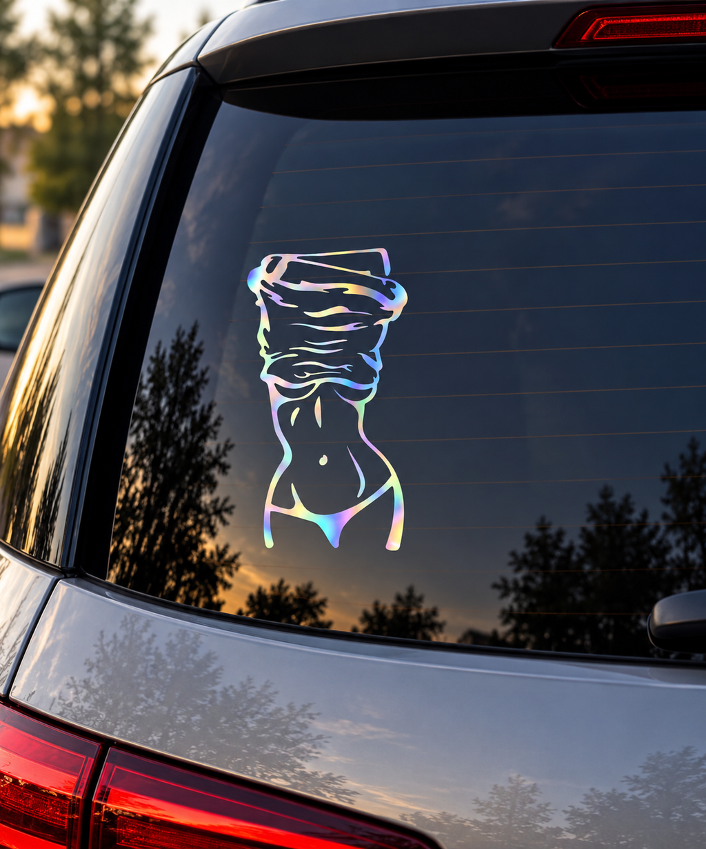 Auto Aufkleber Sexy Lady Frauen Silhouette – 3 Farben | Sticker für Auto