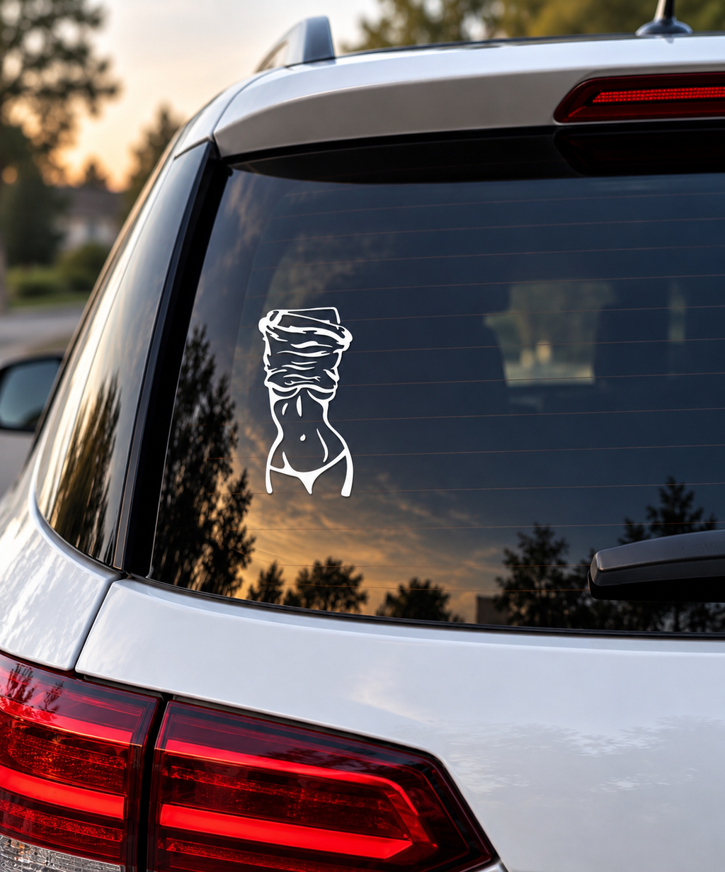 Auto Aufkleber Sexy Lady Frauen Silhouette – 3 Farben | Sticker für Auto